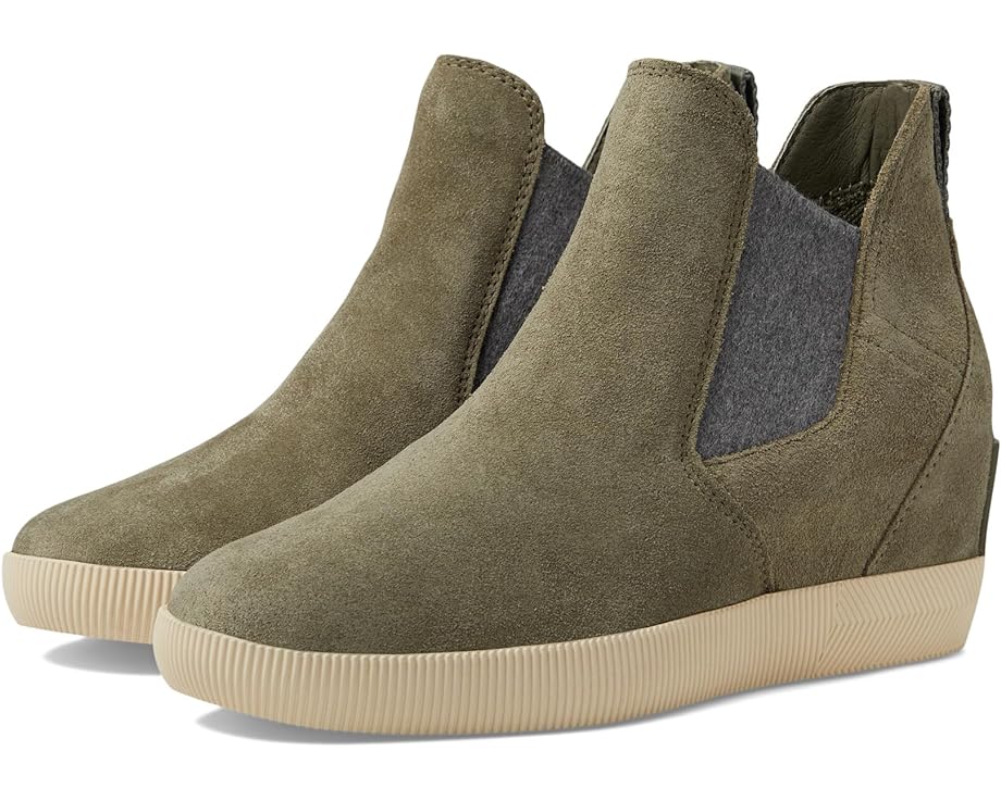 Кроссовки SOREL Out N About Slip-On Wedge II, цвет Stone Green/Bleached Ceramic