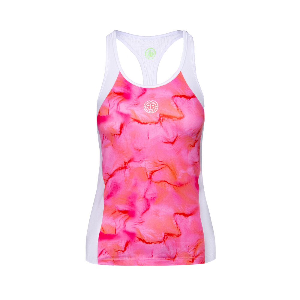 Футболка BIDI BADU Jua Tech Tank rose/white, цвет rosa/weiß