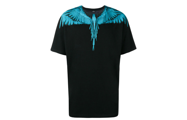 

Мужская футболка с круглым вырезом Marcelo Burlon Черная футболка