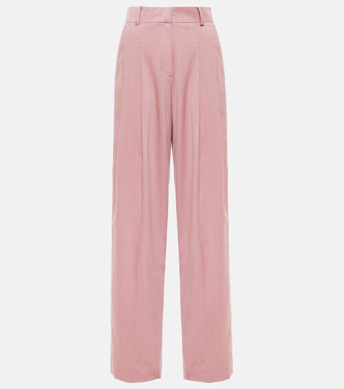 

Широкие брюки Gelso с высокой посадкой The Frankie Shop, цвет rose