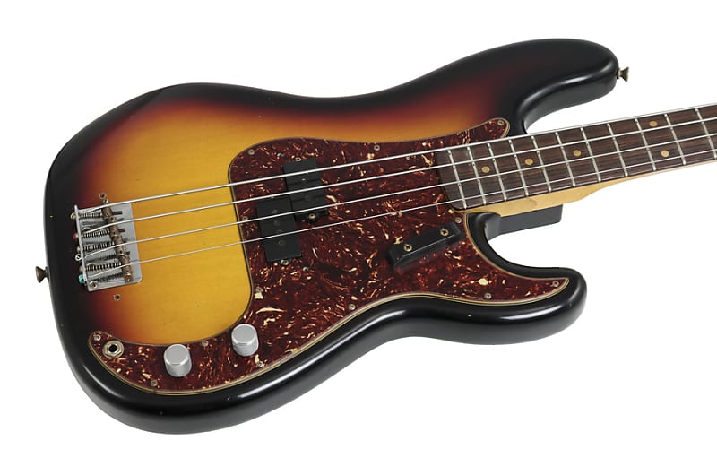 Басс гитара Fender Custom Shop 1963 P Bass Journeyman Relic Aged 3 Tone Sunburst