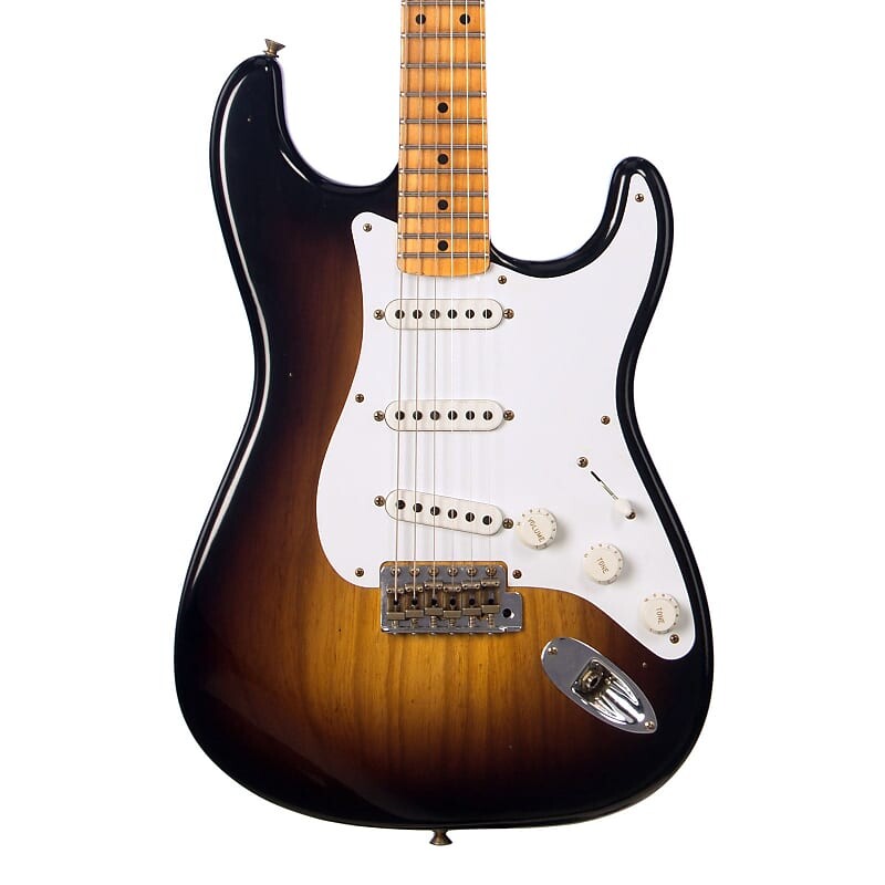 

Электрогитара Fender Custom Shop Limited Edition 70th Anniversary 1954 Stratocaster Journeyman Relic - Wide Fade 2 Tone Sunburst - 1 off Electric Guitar NEW!