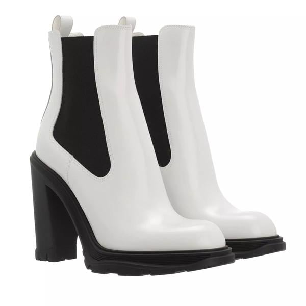 

Ботинки tread heeled chelsea boot new ivory/black Alexander Mcqueen, белый