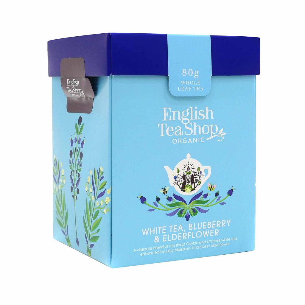 

ETS - Белый чай Черника и бузина, органический, рассыпной чай, коробка 80г English Tea Shop