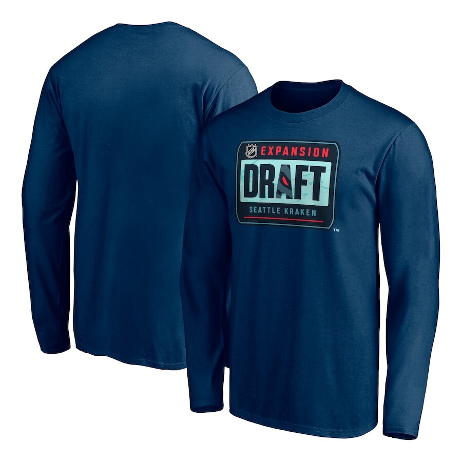 

Футболка с длинным рукавом Fanatics Branded Seattle Kraken, нави