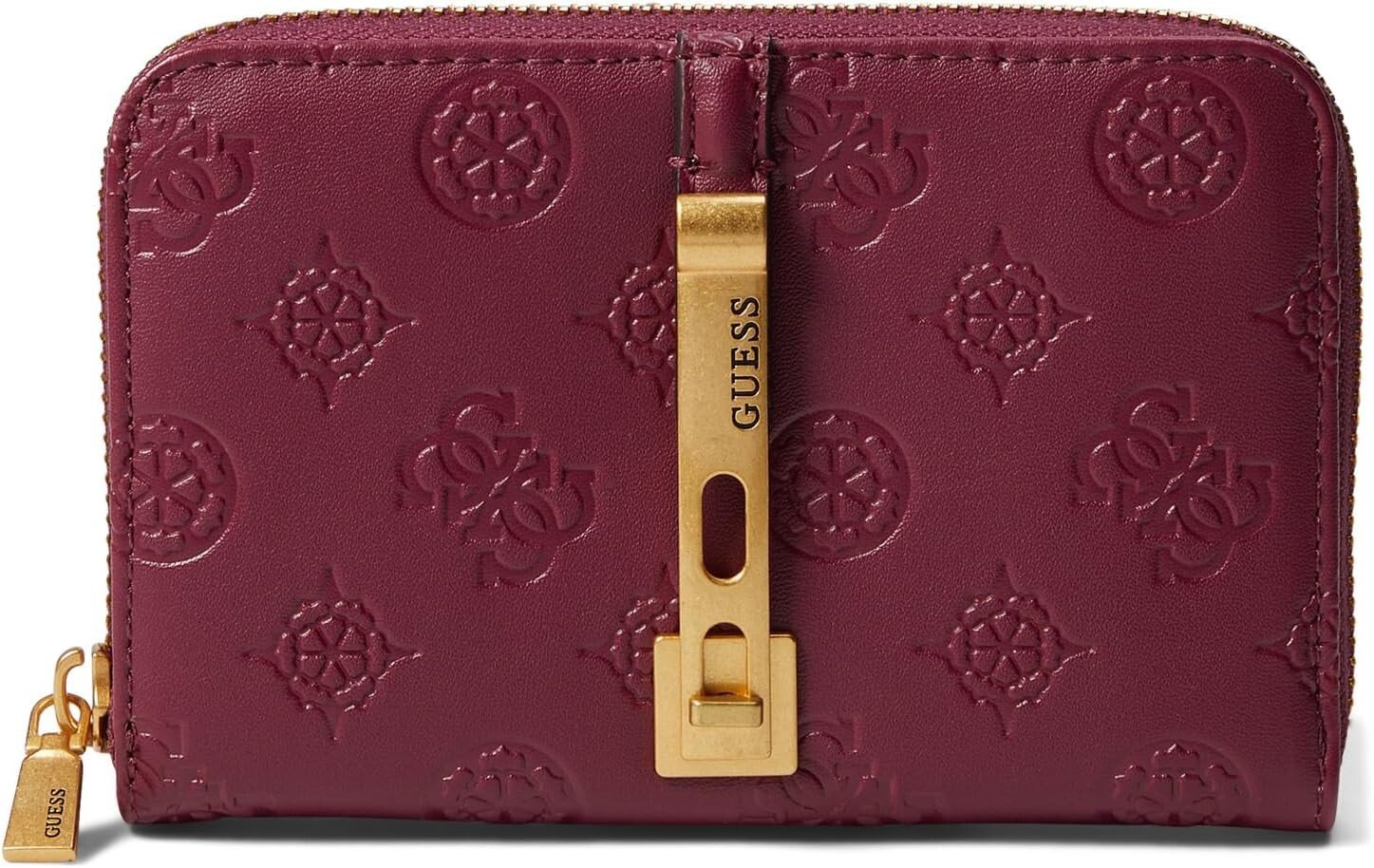 

Средний кошелек James на молнии с логотипом GUESS, цвет Plum Logo