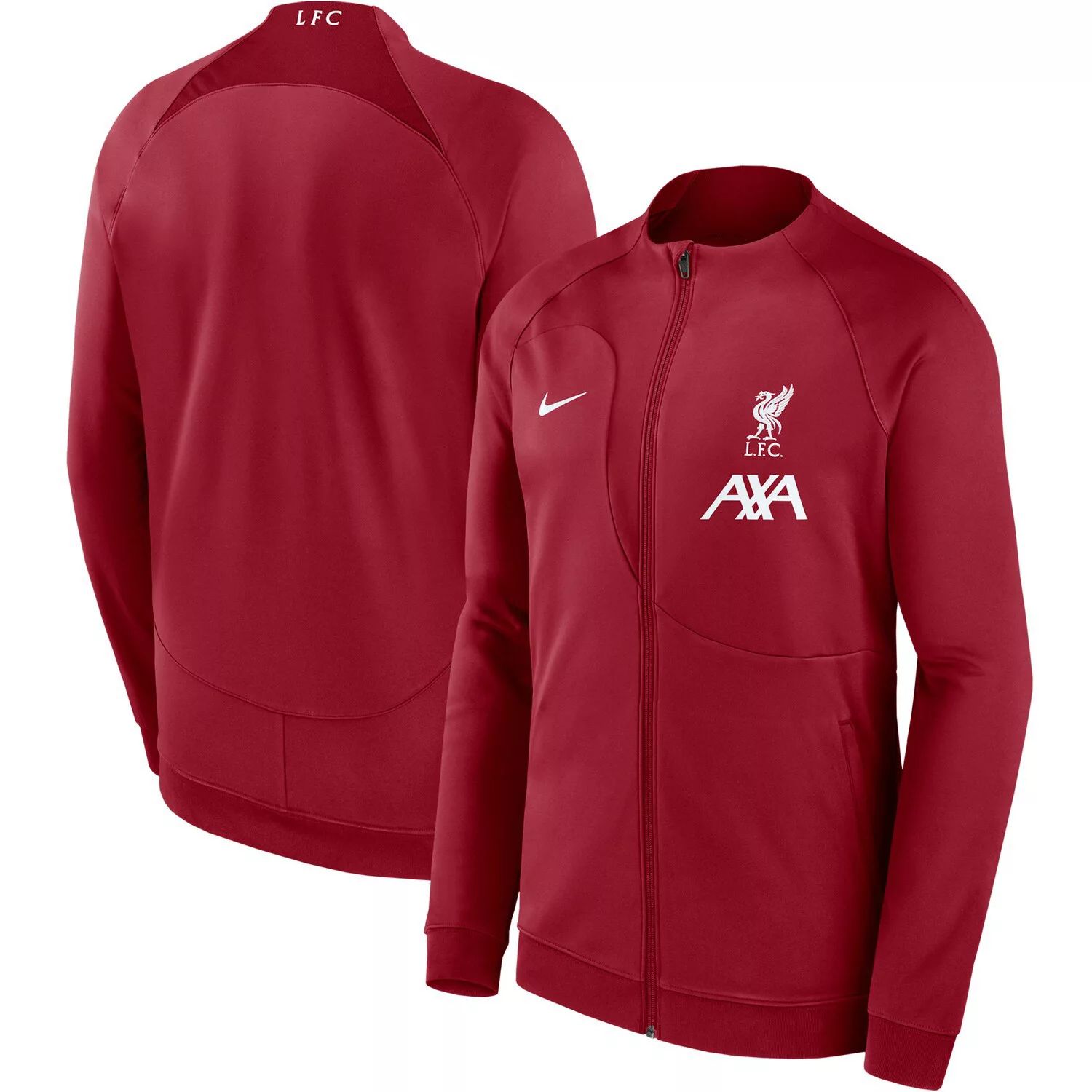 Мужская красная куртка с молнией во всю длину Liverpool Academy Pro Anthem Raglan Performance Nike