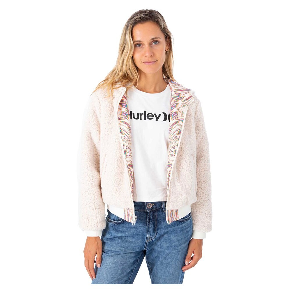 

Куртка Hurley Reversible Sherpa Bomber, бежевый