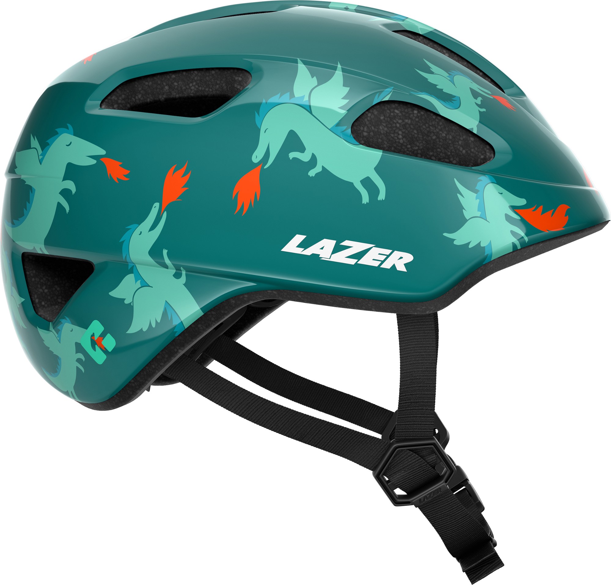 шлем велосипедный lazer kids lil gekko цвет розовый морской конек размер u blc2207888205 Велосипедный шлем Nutz KinetiCore — детский Lazer, зеленый