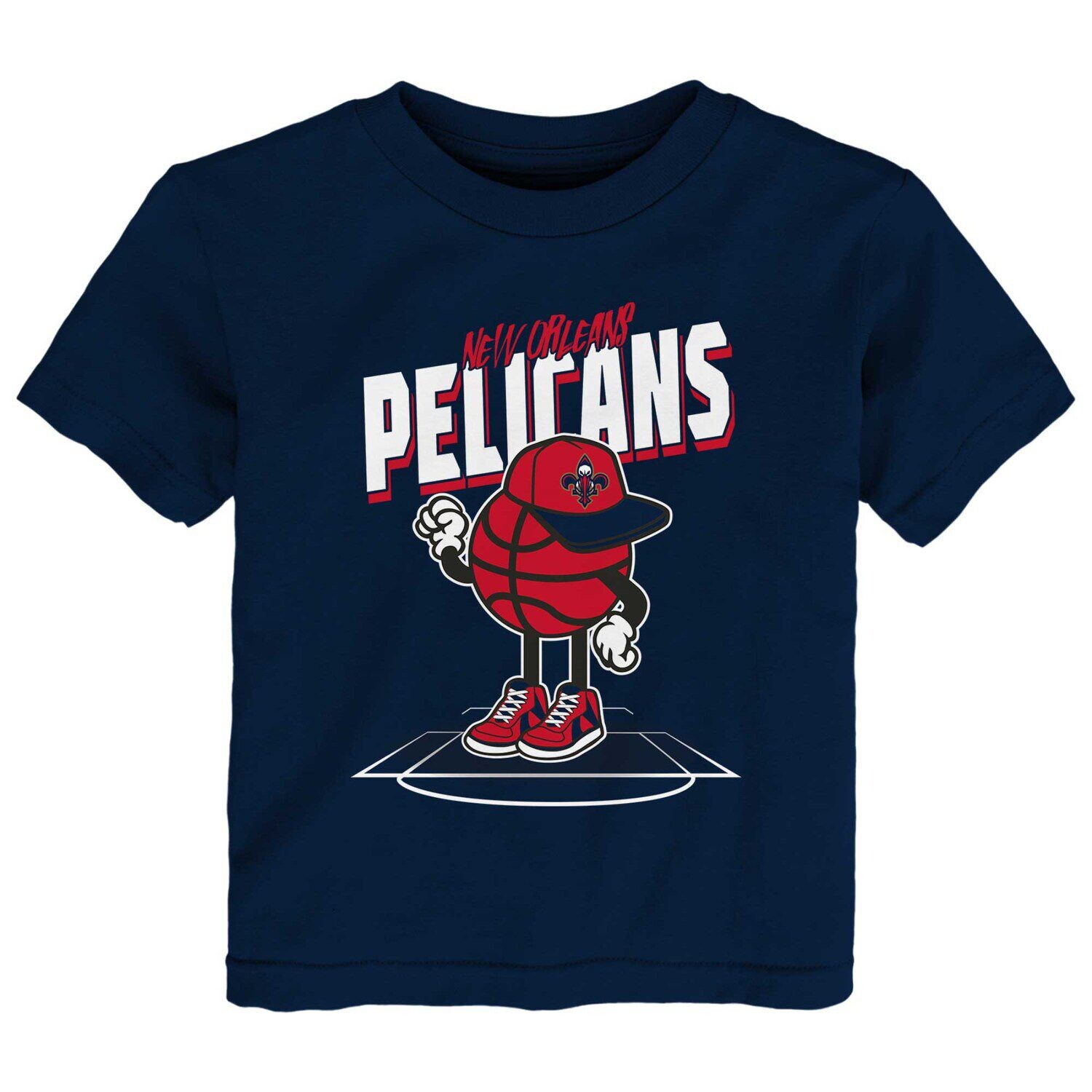 

Темно-синяя футболка для малышей New Orleans Pelicans Mr. Dribble Outerstuff