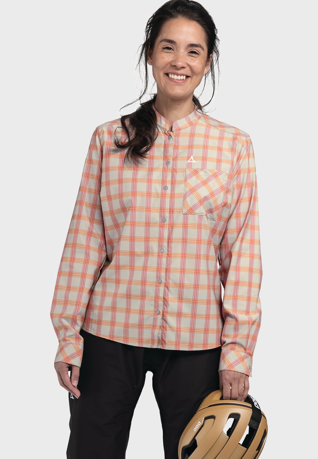 Блузка-рубашка PIANOSA Schöffel, цвет grau блузка рубашка pianosa schöffel цвет grau