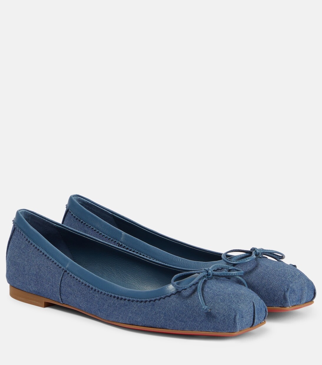 

Джинсовые балетки mamadrague Christian Louboutin, синий