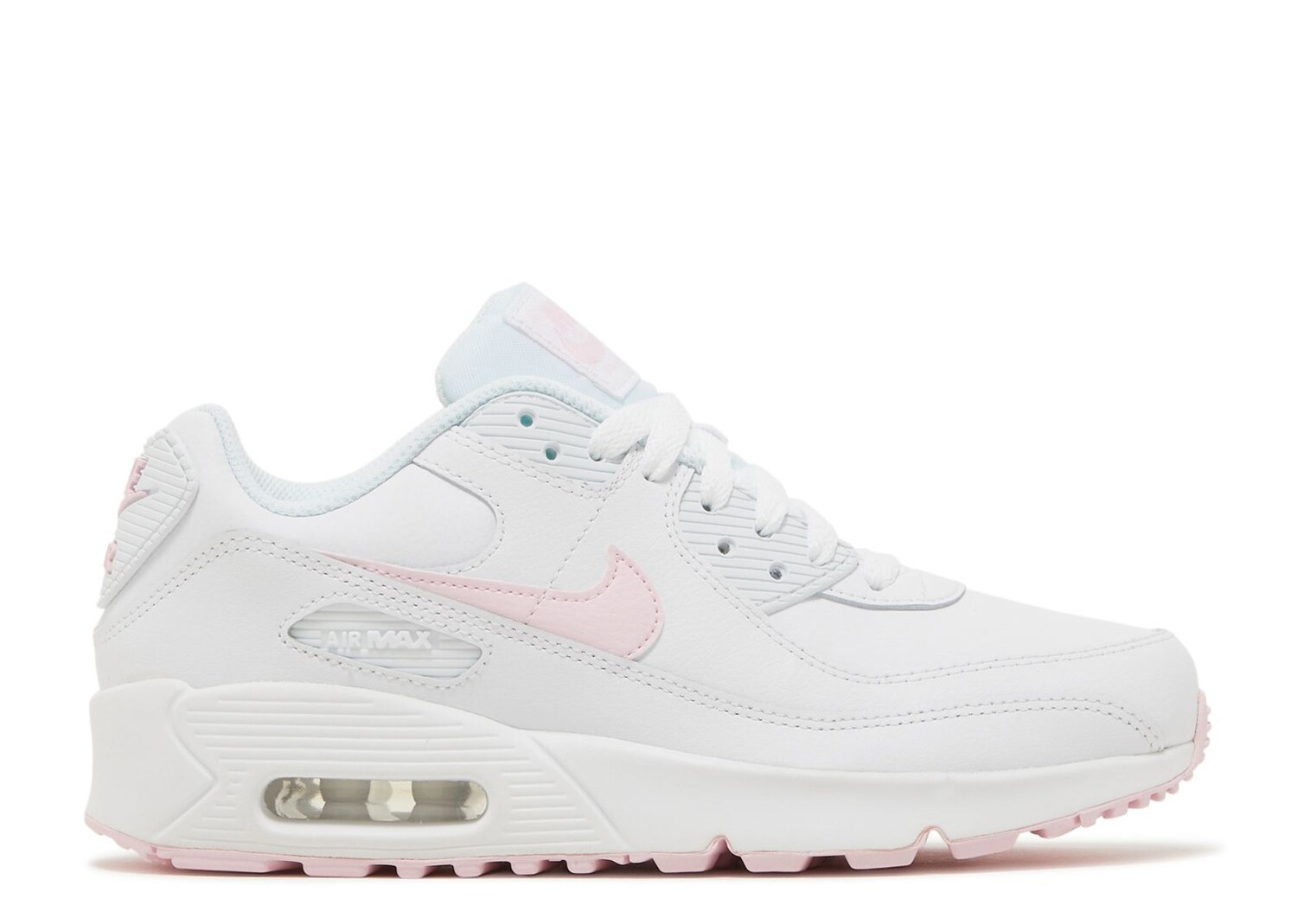 

Кроссовки Nike Air Max 90 Leather Gs 'White Pink Foam', белый