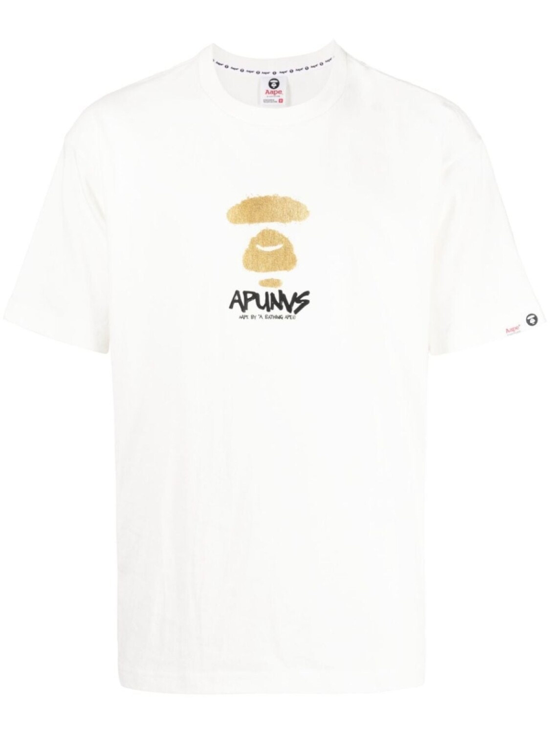 

Футболка с логотипом AAPE BY *A BATHING APE, белый