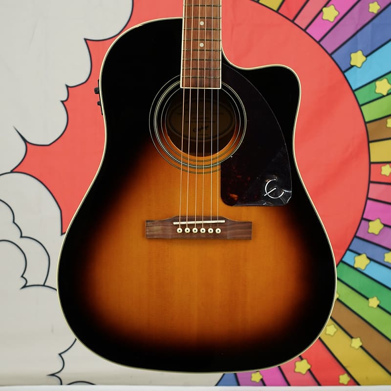 цена Акустическая гитара Epiphone J-45 EC Studio Acoustic-electric Guitar - Vintage Sunburst