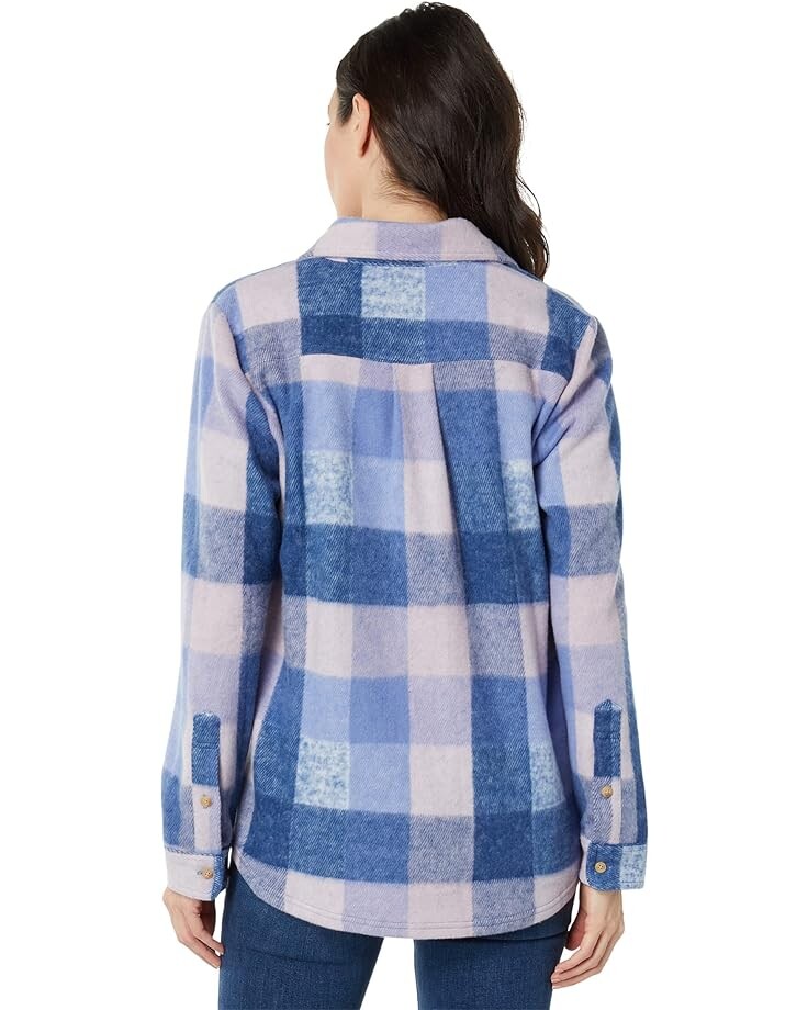 

Куртка Lucky Brand Knit Shirt Jacket, цвет Blue Plaid