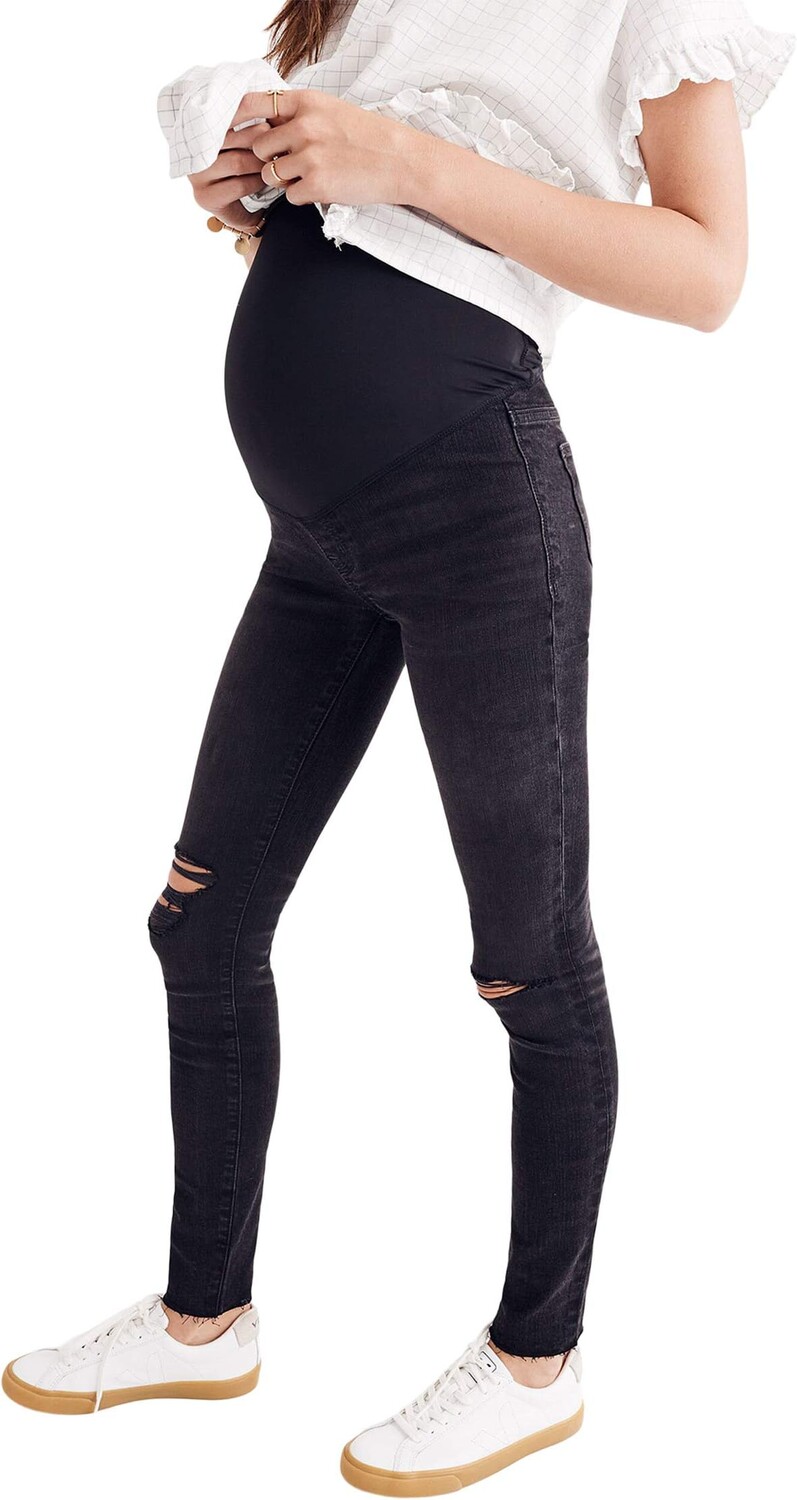 

Джинсы Maternity Over-the-Belly Skinny Jeans in Black Sea Madewell, цвет Black Sea