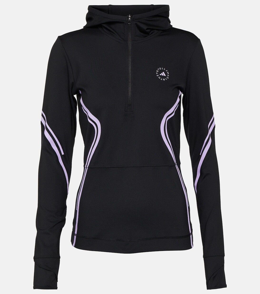 

Топ с капюшоном TruePace ADIDAS BY STELLA MCCARTNEY, черный