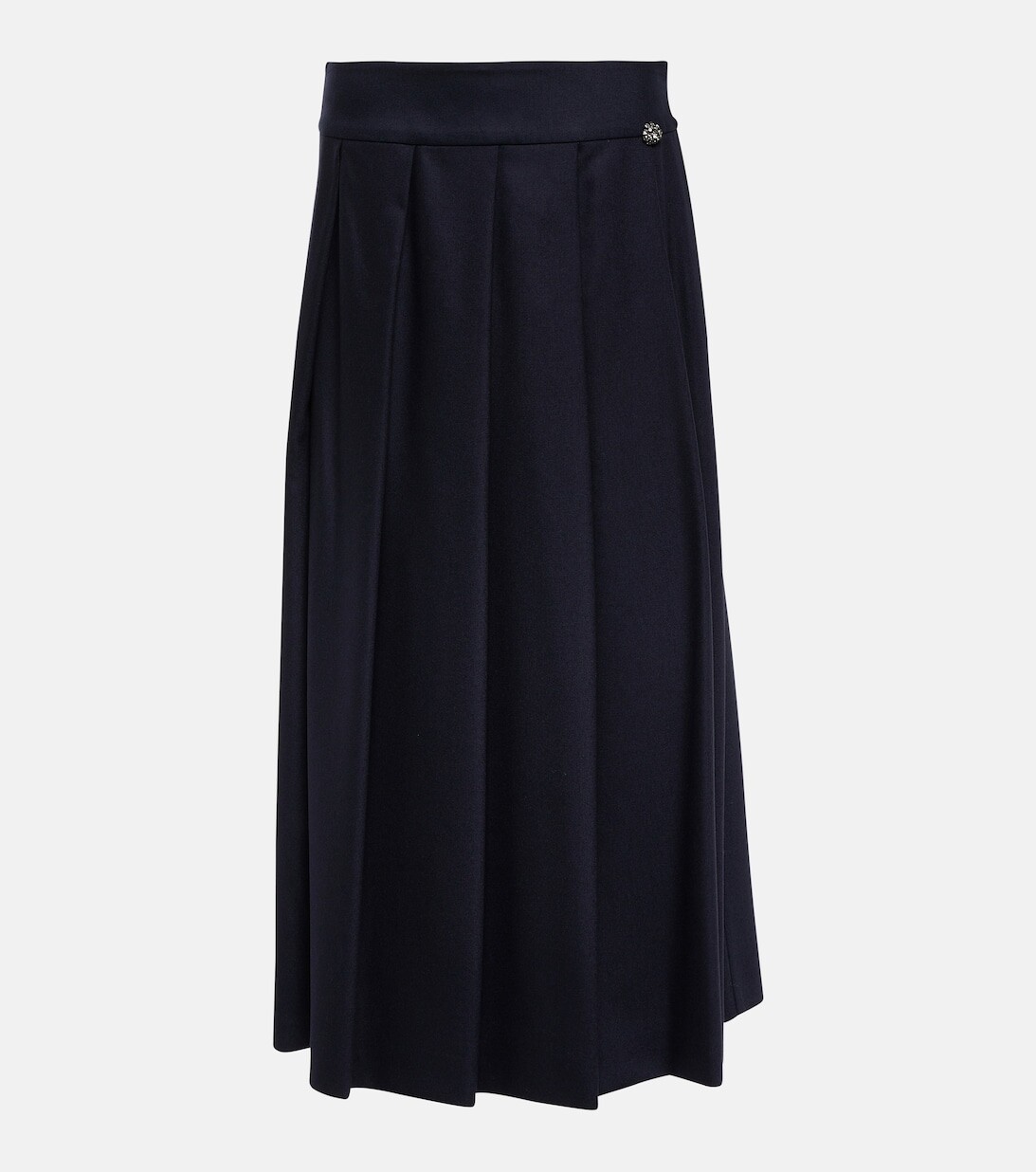 

Плиссированная юбка миди Romolo из шерсти 'S MAX MARA, черный