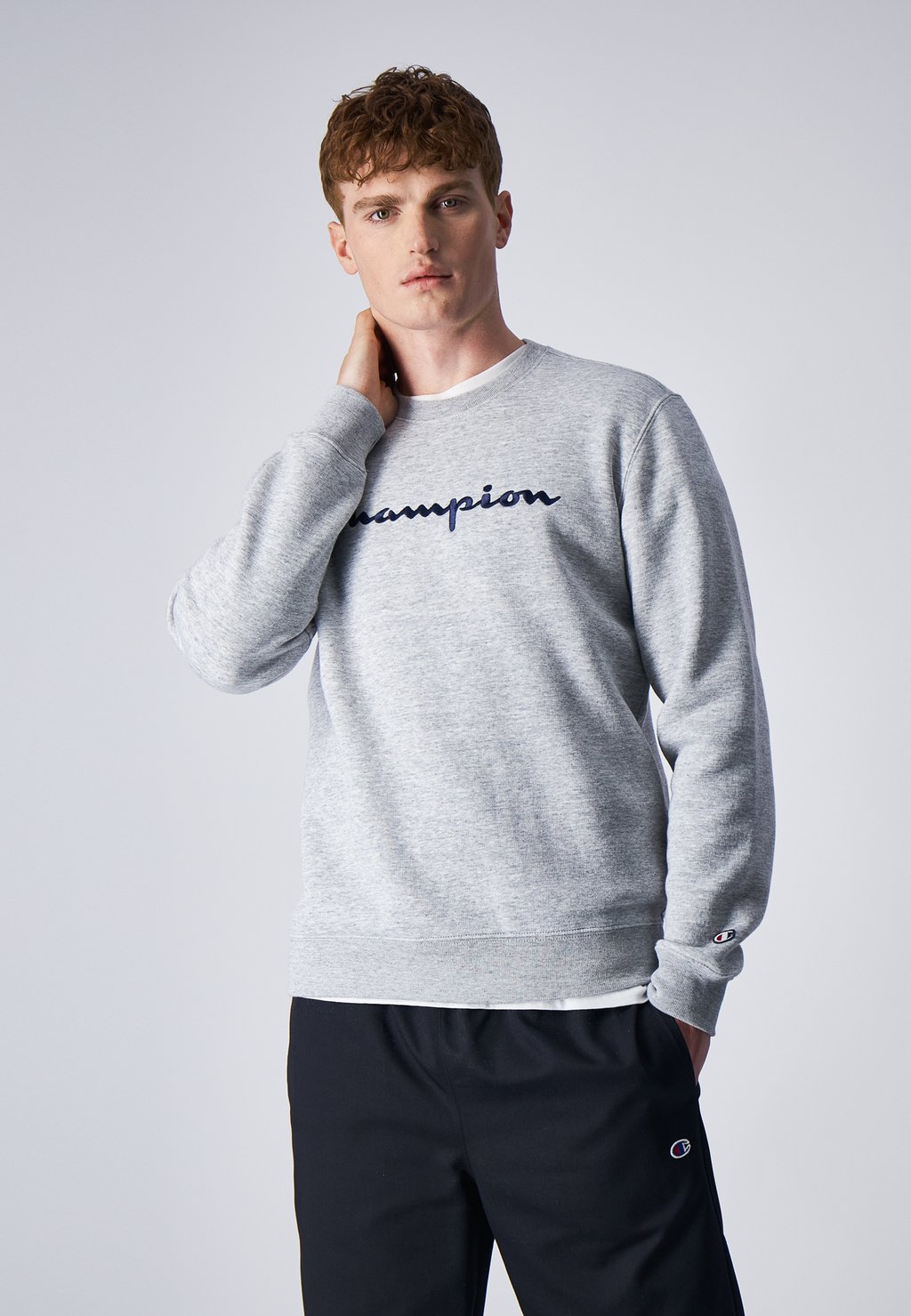 

Толстовка Crewneck Large American Logo Champion, цвет grey