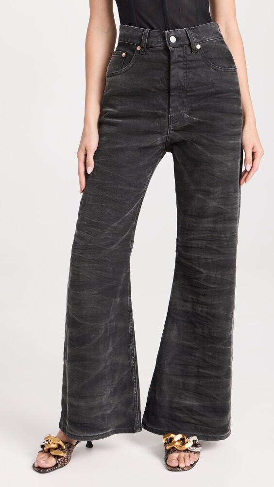 

Брюки MM6 Maison Margiela Denim, черный