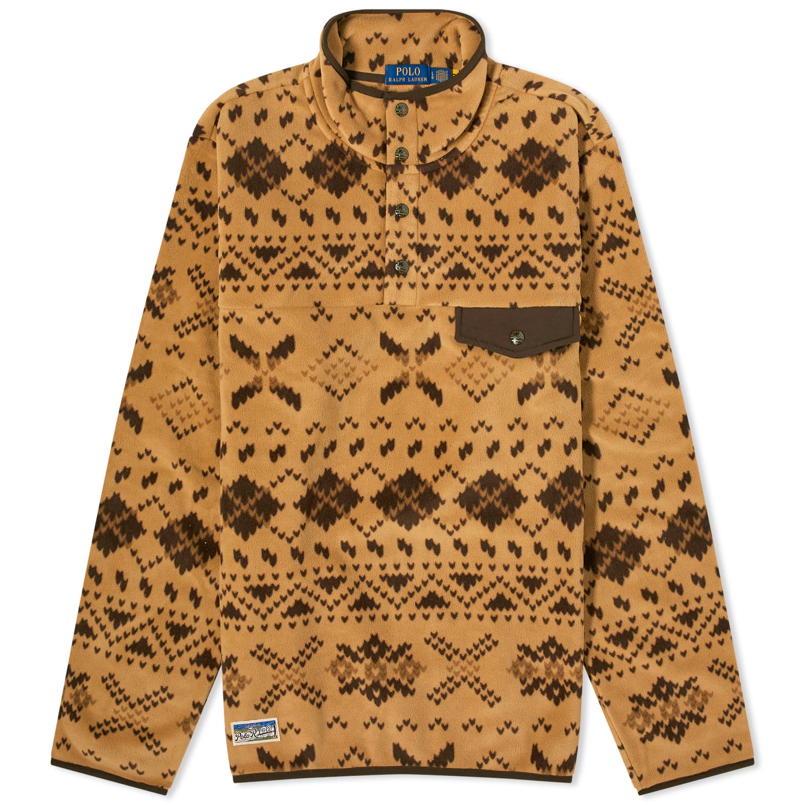 

Флис Polo Ralph Lauren Fair Isle High Pile, цвет Lodge Fair Isle