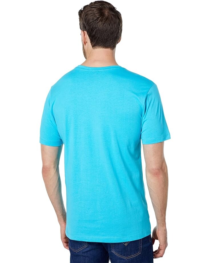 

Футболка U.S. POLO ASSN. Short Sleeve Rectangle Graphic Tee, цвет Scuba Blue