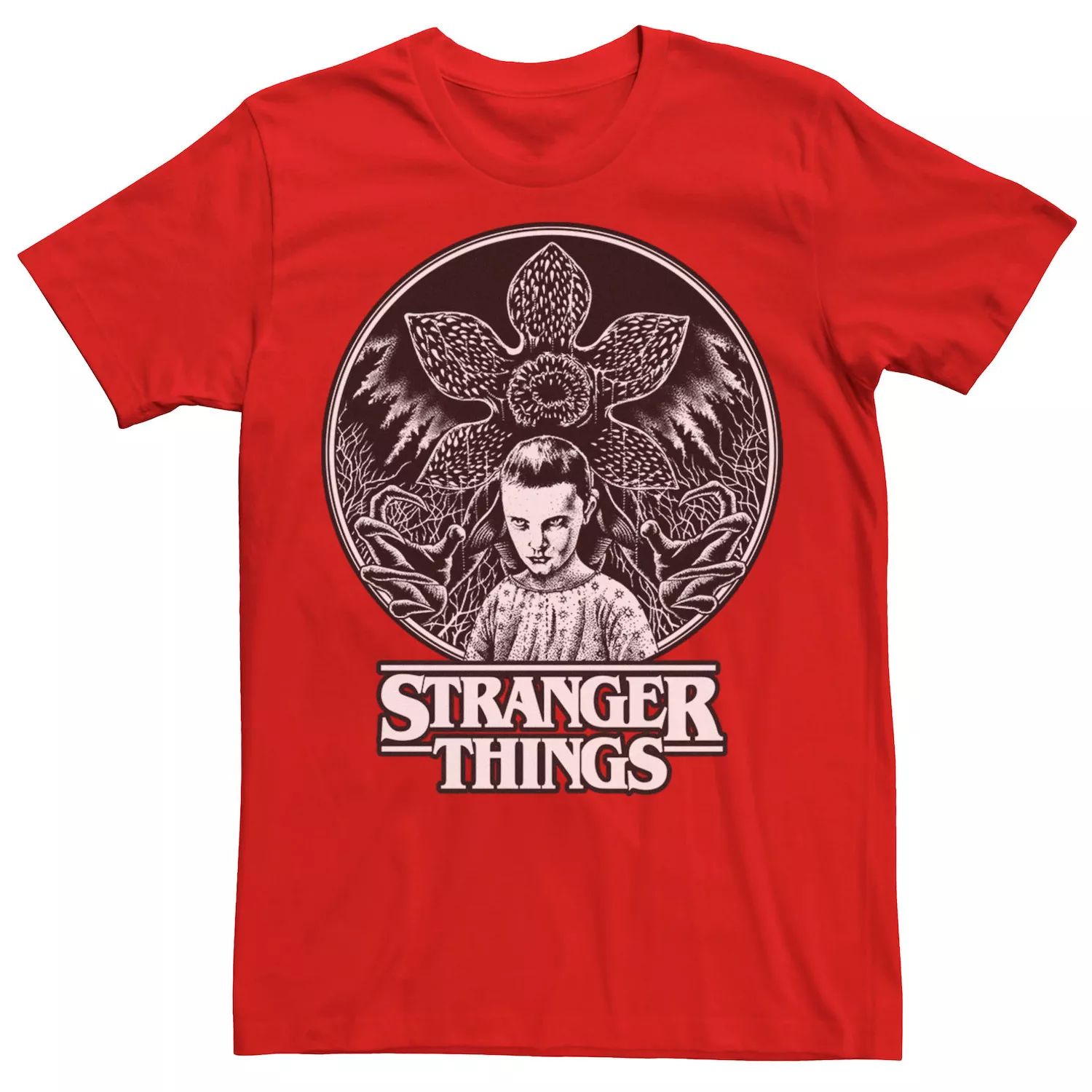 Мужская футболка Netflix Stranger Things Eleven и Demogorgon Circle Licensed Character