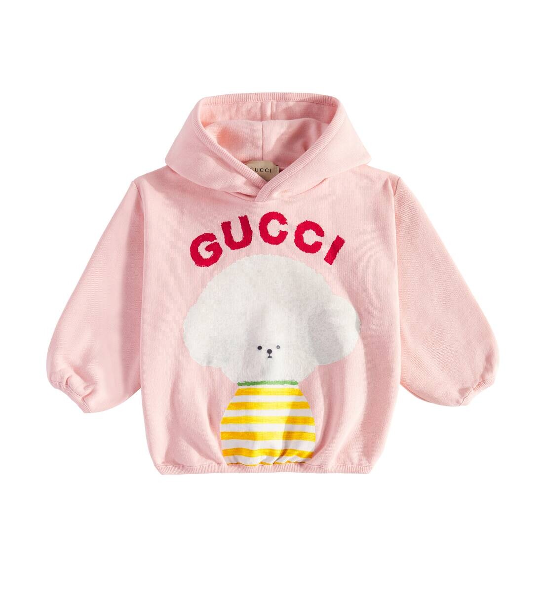 

Детская толстовка из хлопкового трикотажа с принтом Gucci Kids, цвет smooth pink/mc
