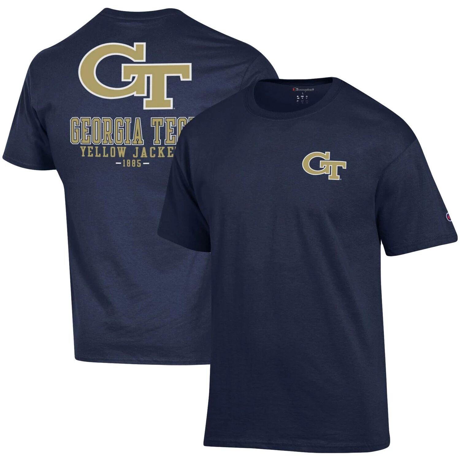 

Мужская темно-синяя футболка Georgia Tech Yellow Jackets Stack 2-Hit Champion