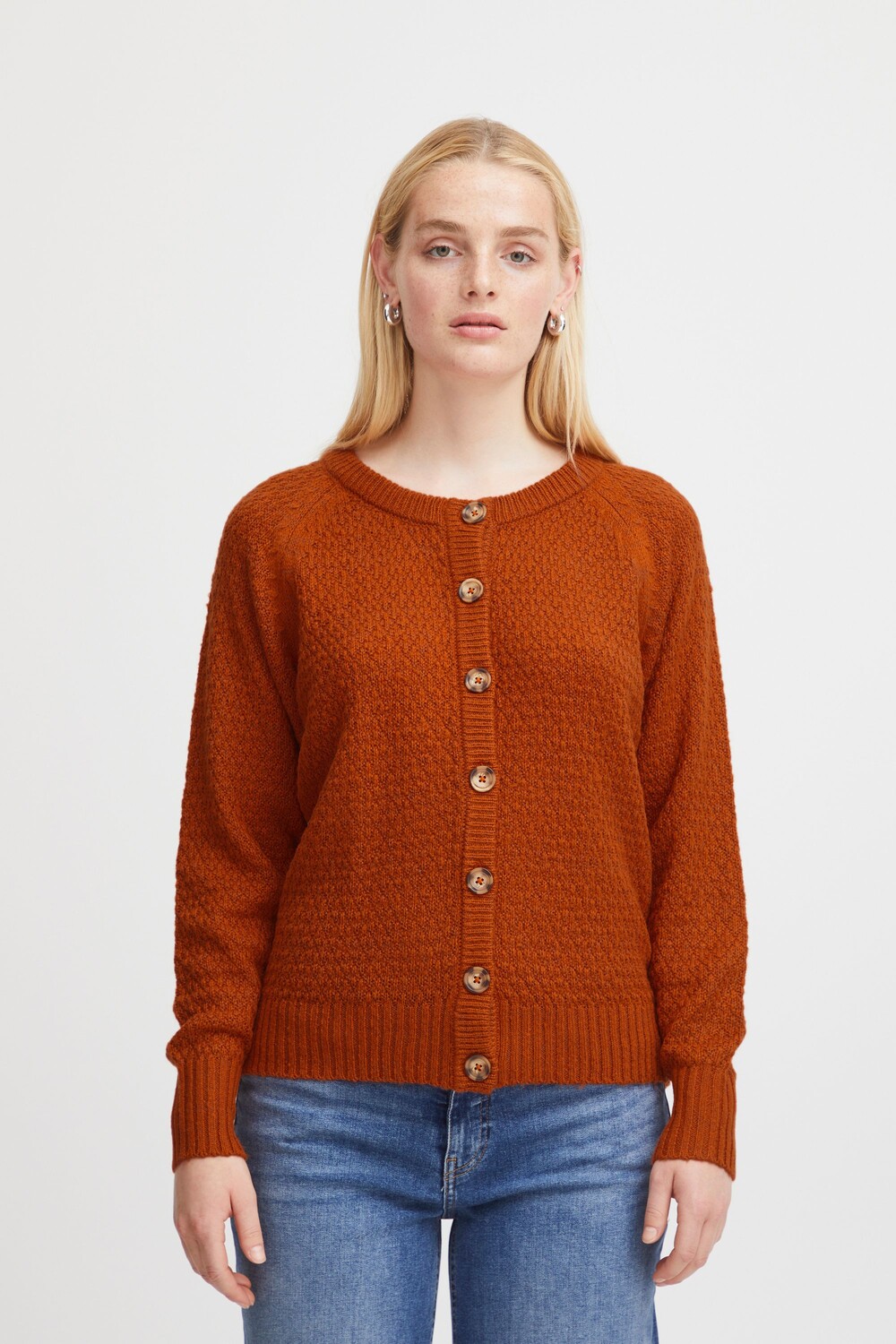 

Кардиган ICHI Strickjacke IHODANSA CA4 20116870, коричневый