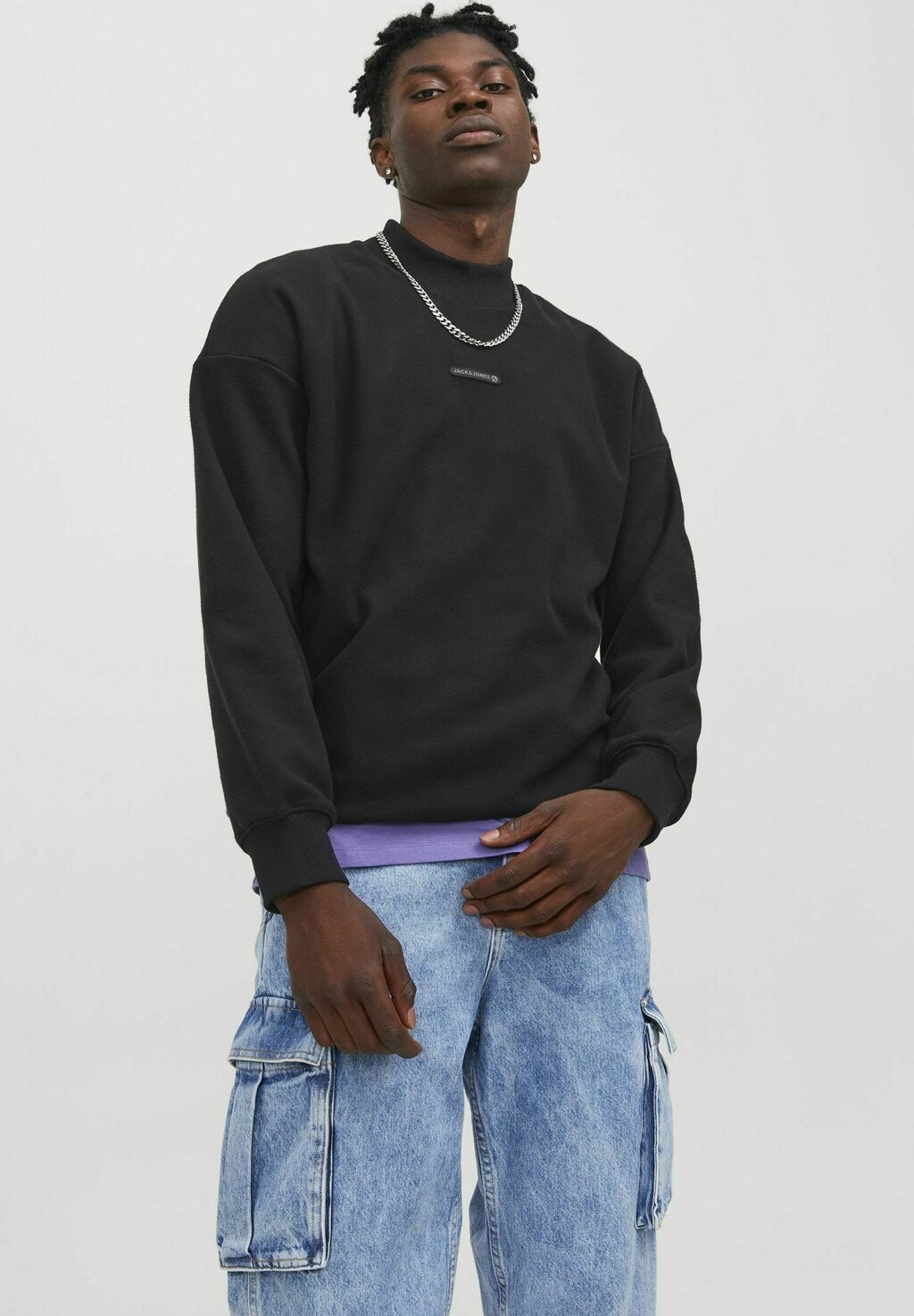 

Толстовка MOCK NECK Jack & Jones, черный