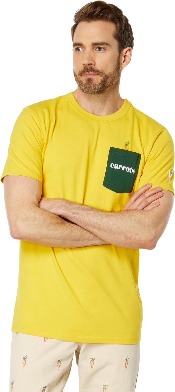

Футболка Big Signature с карманом-морковкой Carrots By Anwar Carrots, желтый