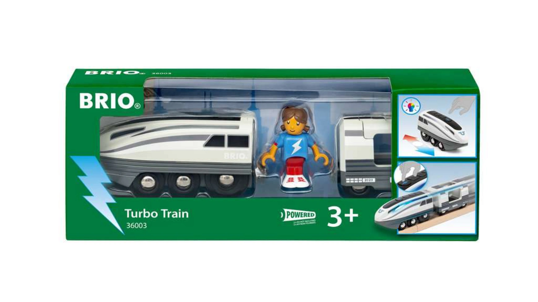 Brio Bahn Turbo Train Игрушечный поезд на батарейках для детей от 3 лет и старше детская головоломка электрический игрушечный поезд интерактивный музыкальный автомобиль подарок светящийся поезд для игрушек thomas