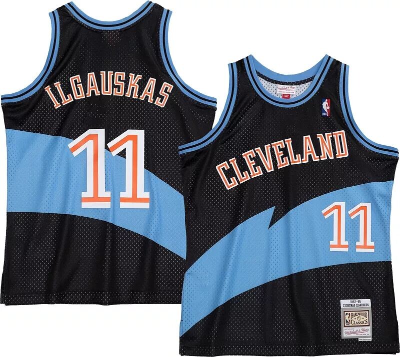 

Мужская футболка Mitchell & Ness Cleveland Cavaliers 1997 Жидрунаса Илгаускаса № 11 Swingman