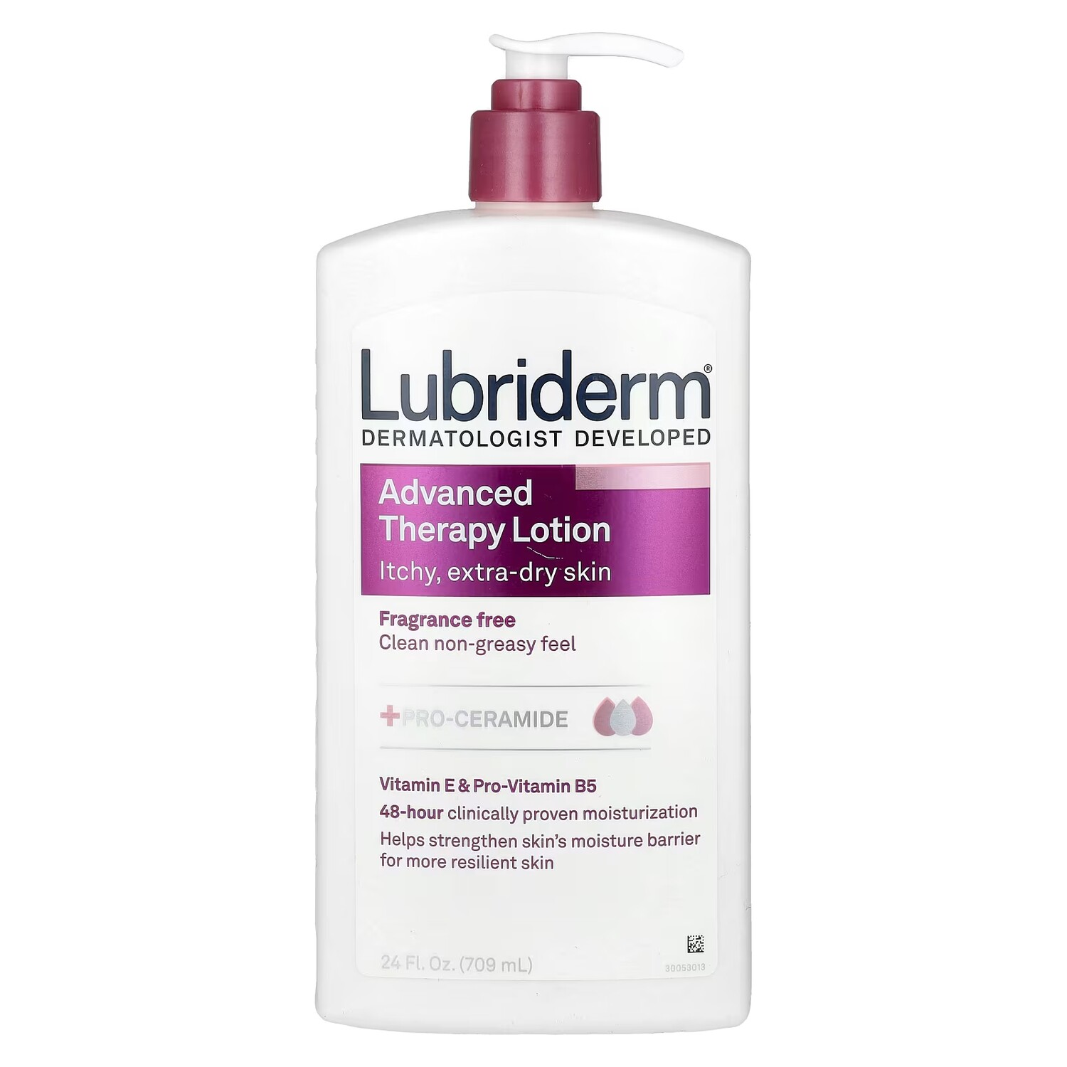 

Lubriderm Advanced Therapy Lotion зуд для сверхсухой кожи, без ароматизаторов, 24 жидких унции (709 мл)