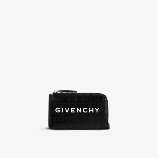 Фирменный картхолдер из искусственной кожи Givenchy, черный