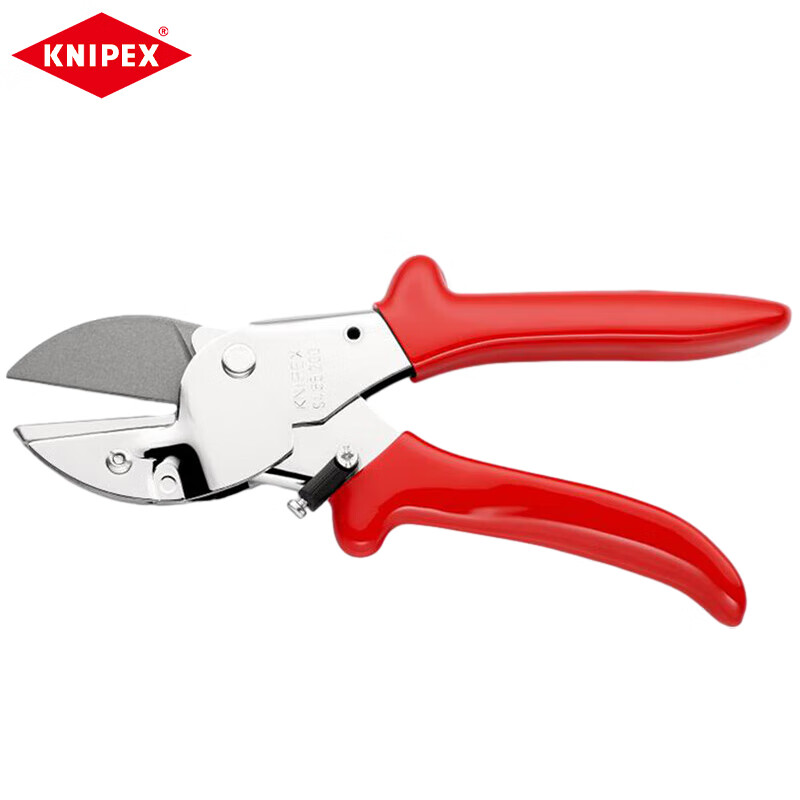 Ножницы с наковальней KNIPEX, 200 мм, универсальные ножницы для резки резины, ПВХ, кожи, древесины, пластика, ножницы 94 55 200