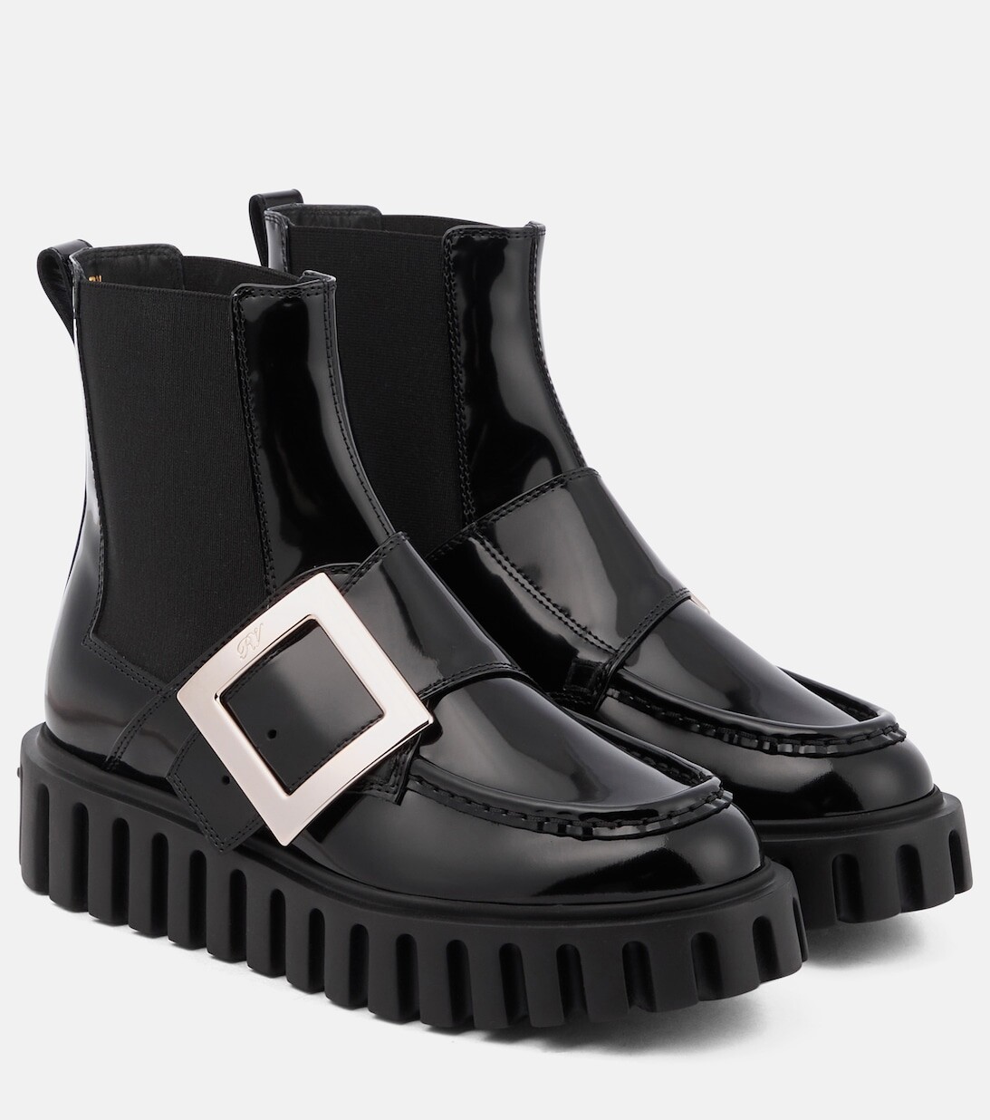 

Кожаные ботинки челси Viv' Go-Thick на платформе Roger Vivier, черный