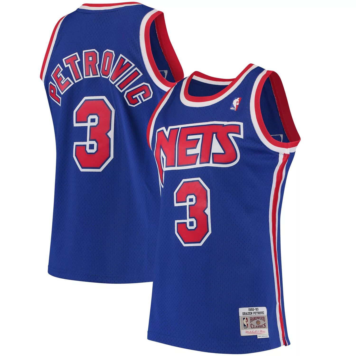 

Мужская майка Mitchell & Ness Drazen Petrovic Royal New Jersey Nets 1992-93 Swingman