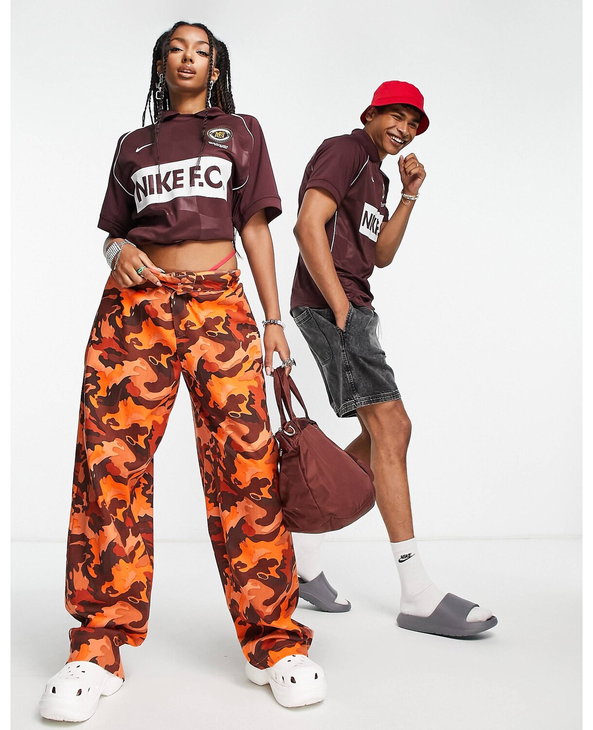 

Коричневое поло унисекс в стиле ретро Nike Football FC Dri-FIT