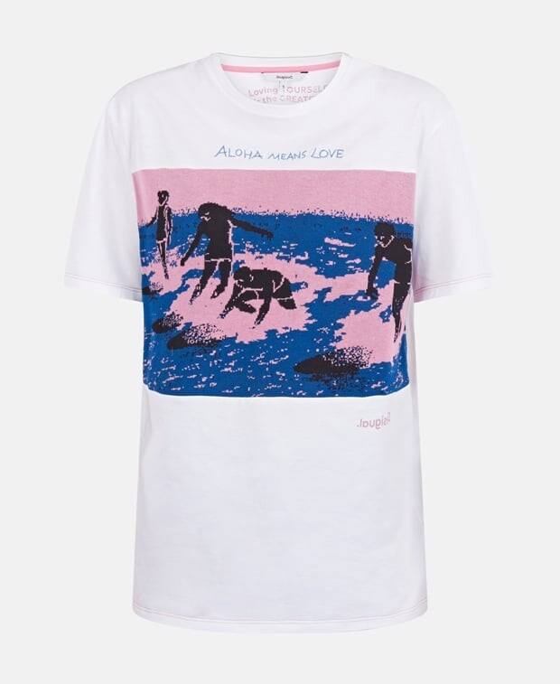 

Футболка Desigual, белый