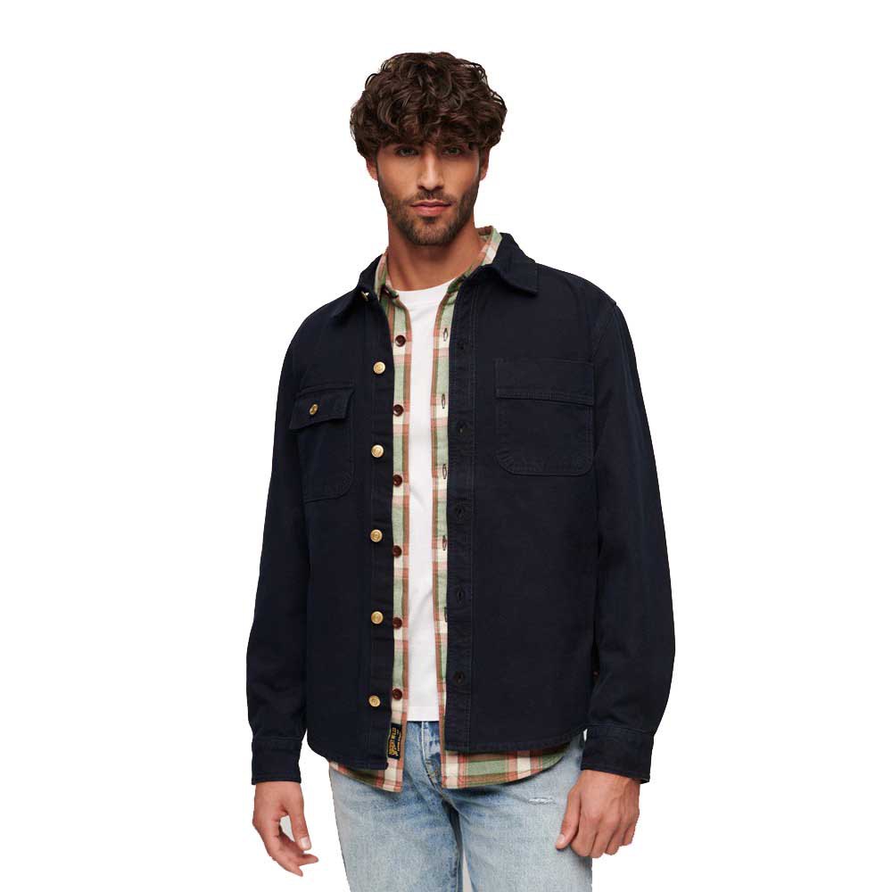 

Рубашка Superdry Surplus Canvas, синий