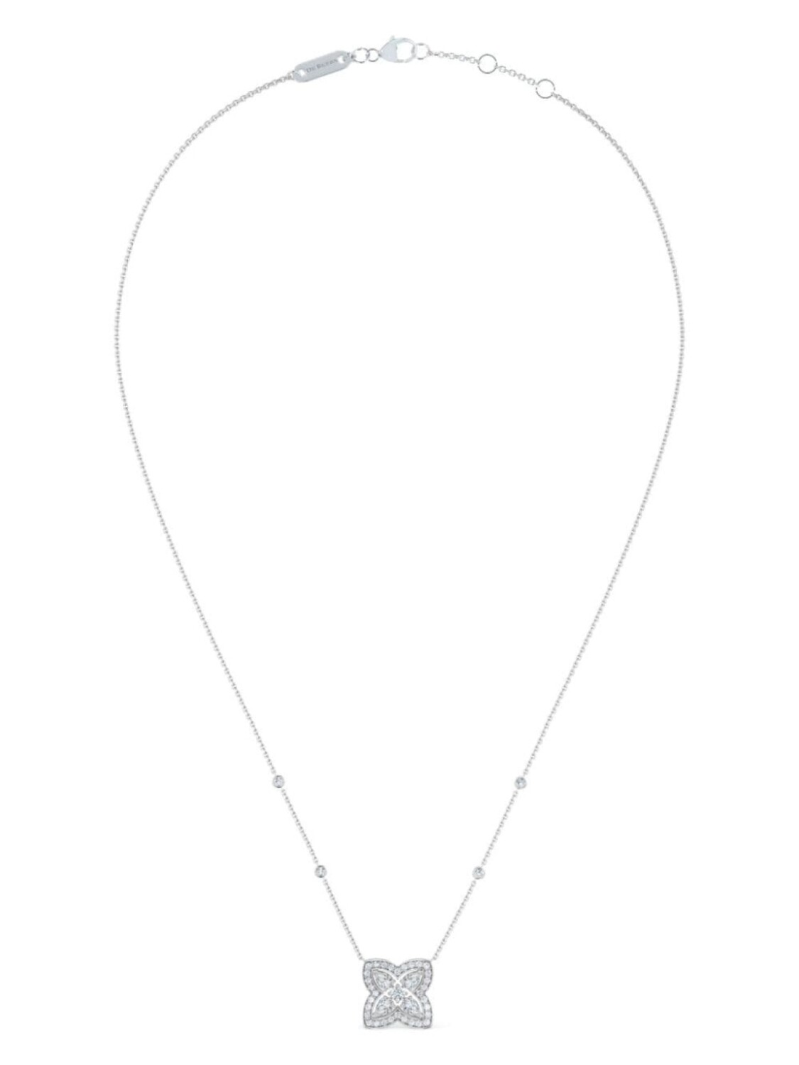 

Колье Enchanted Lotus из белого золота с подвеской De Beers Jewellers, серебряный