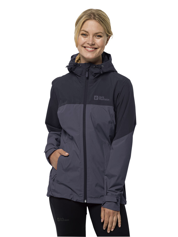 

Дождевик Jack Wolfskin Weiltal, серый