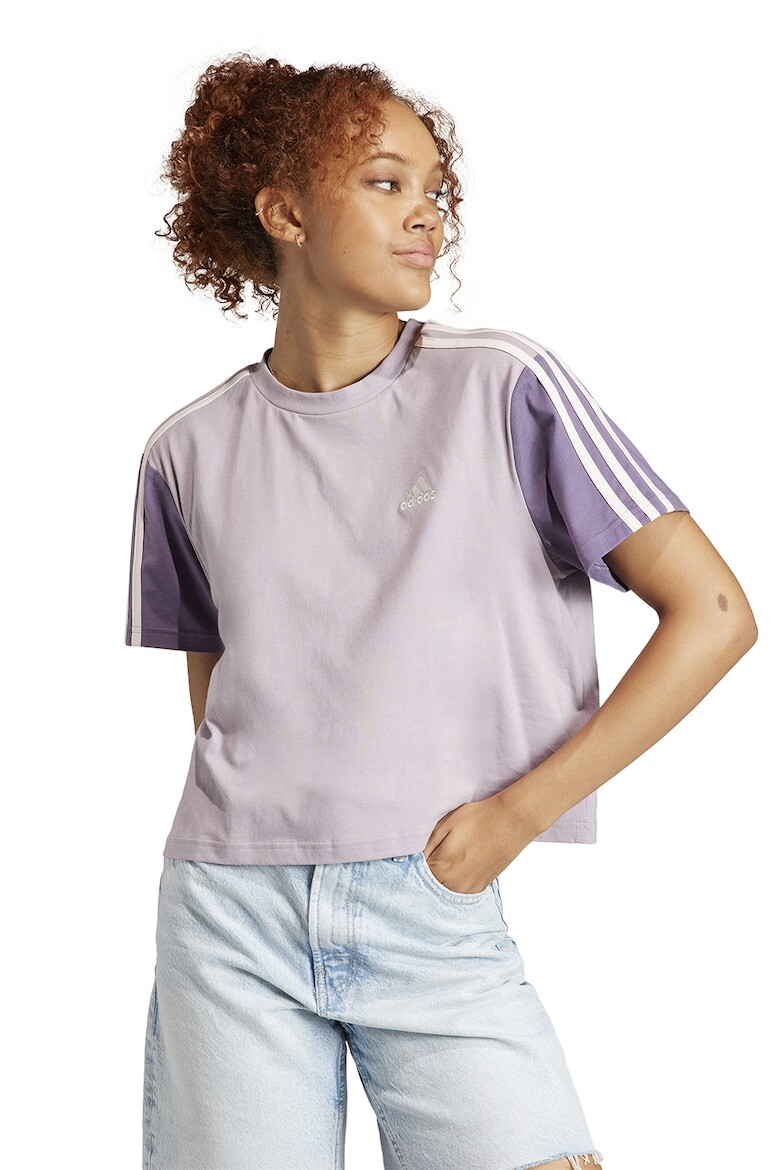 

Короткая футболка Essentials из хлопка Adidas Sportswear, белый