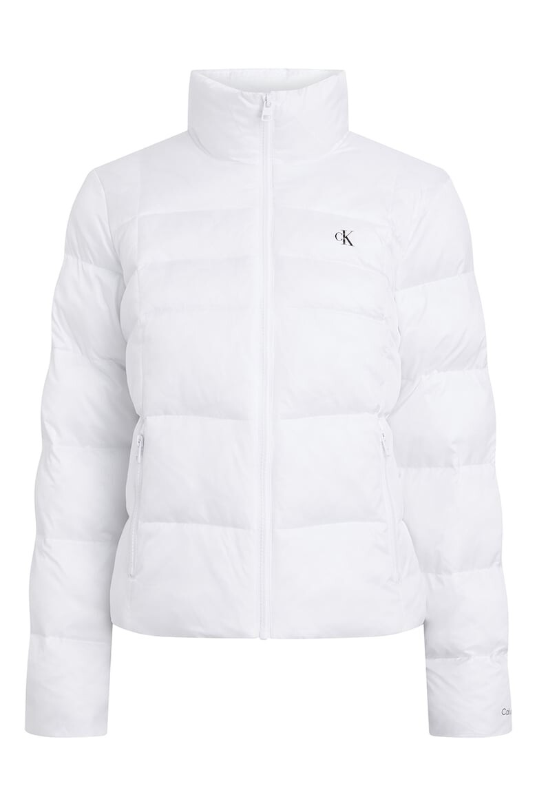 

Стеганая зимняя куртка с высоким воротником Calvin Klein Jeans, белый