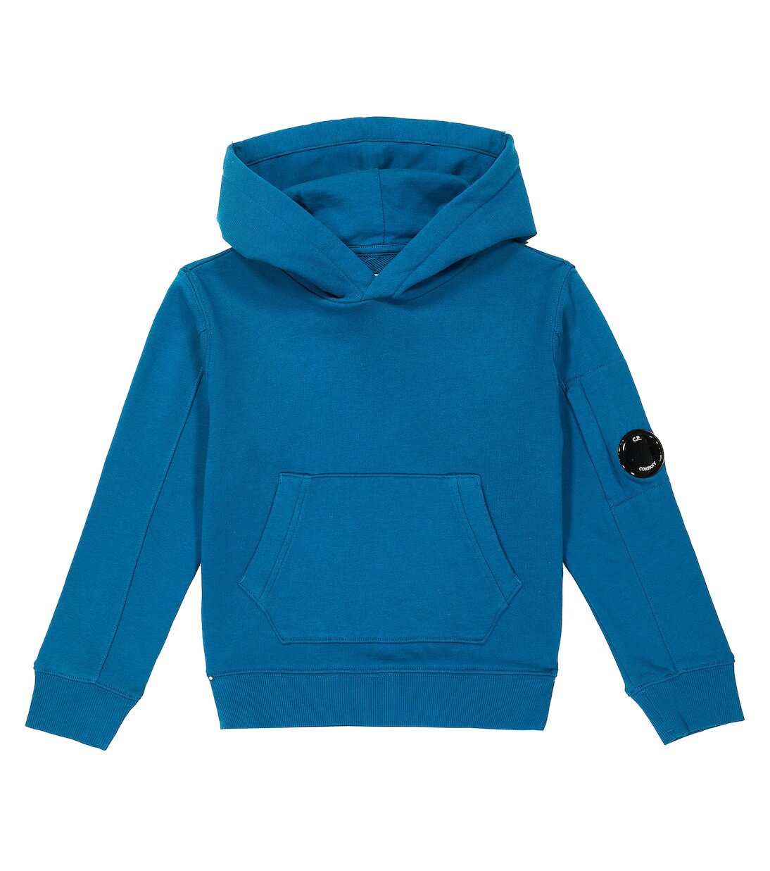 

Худи из хлопкового флиса с линзами C.P. Company, черный