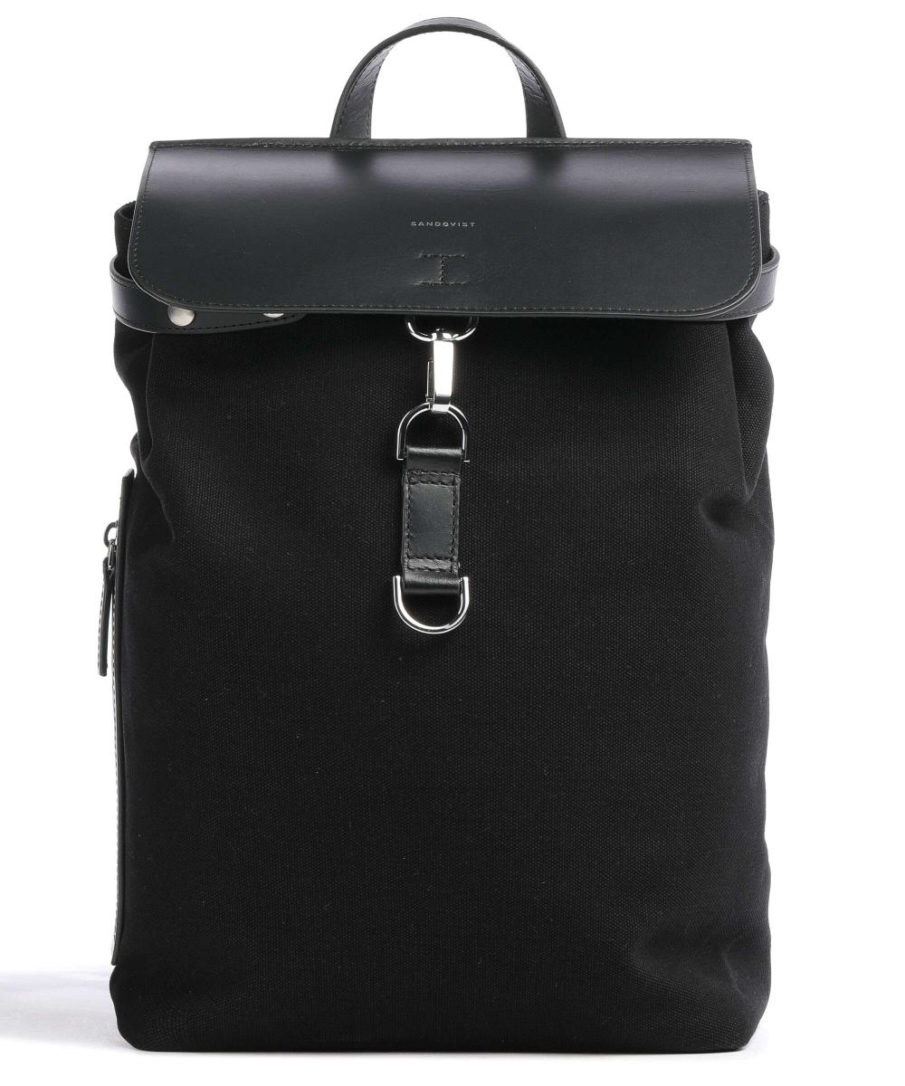 Рюкзак Everyday Originals Alva с металлическими крючками, 13 дюймов, хлопок Sandqvist, черный sandqvist alva nylon