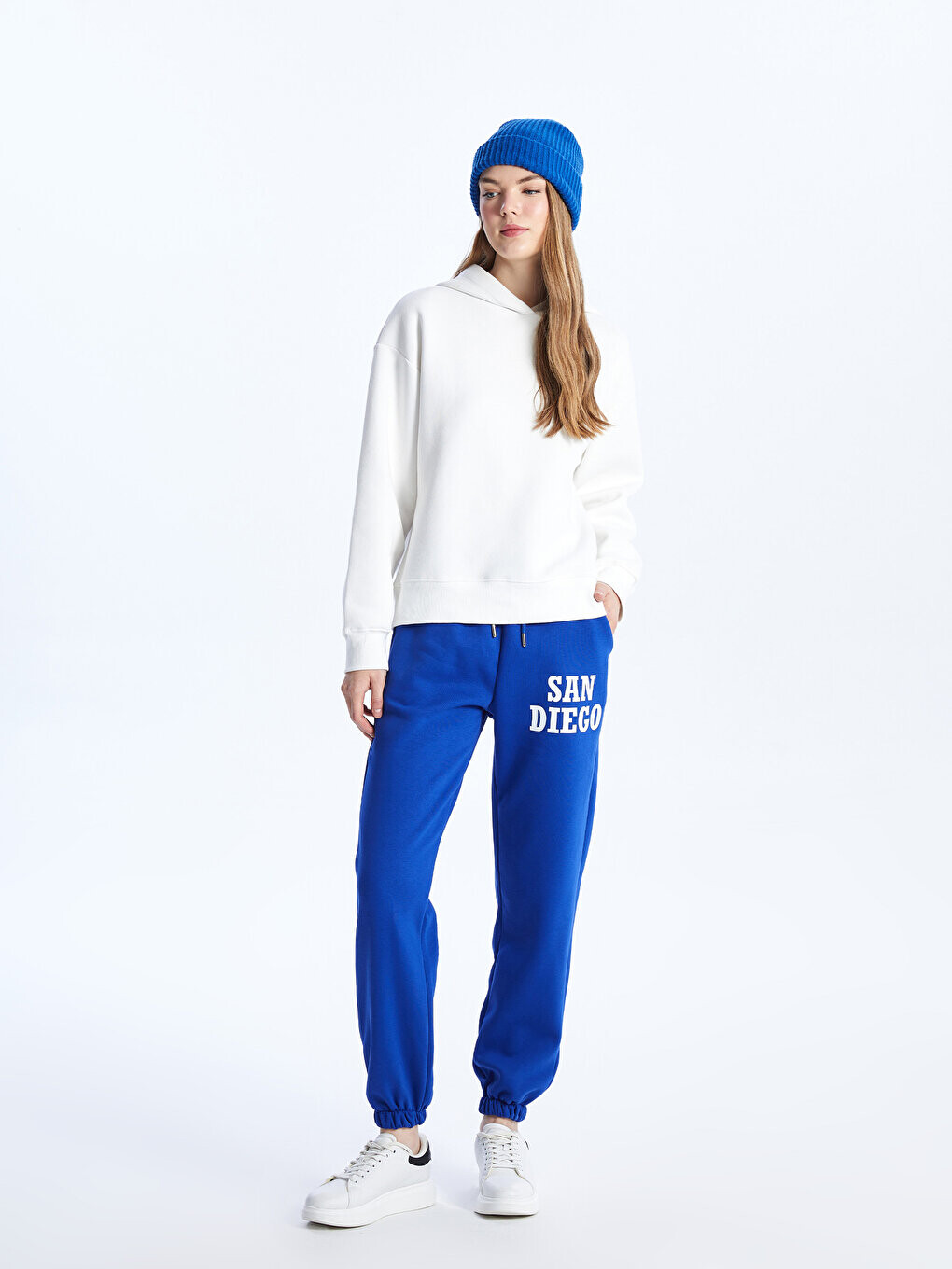 

Женские спортивные штаны с эластичной резинкой на талии CALİMERA MODA, сакс блю